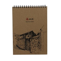 Kraft Cover Spiral Bound Sketch Book