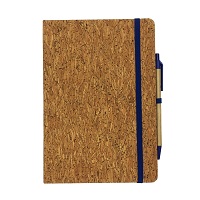 Cork Cover Moleskine Notebook With Pen